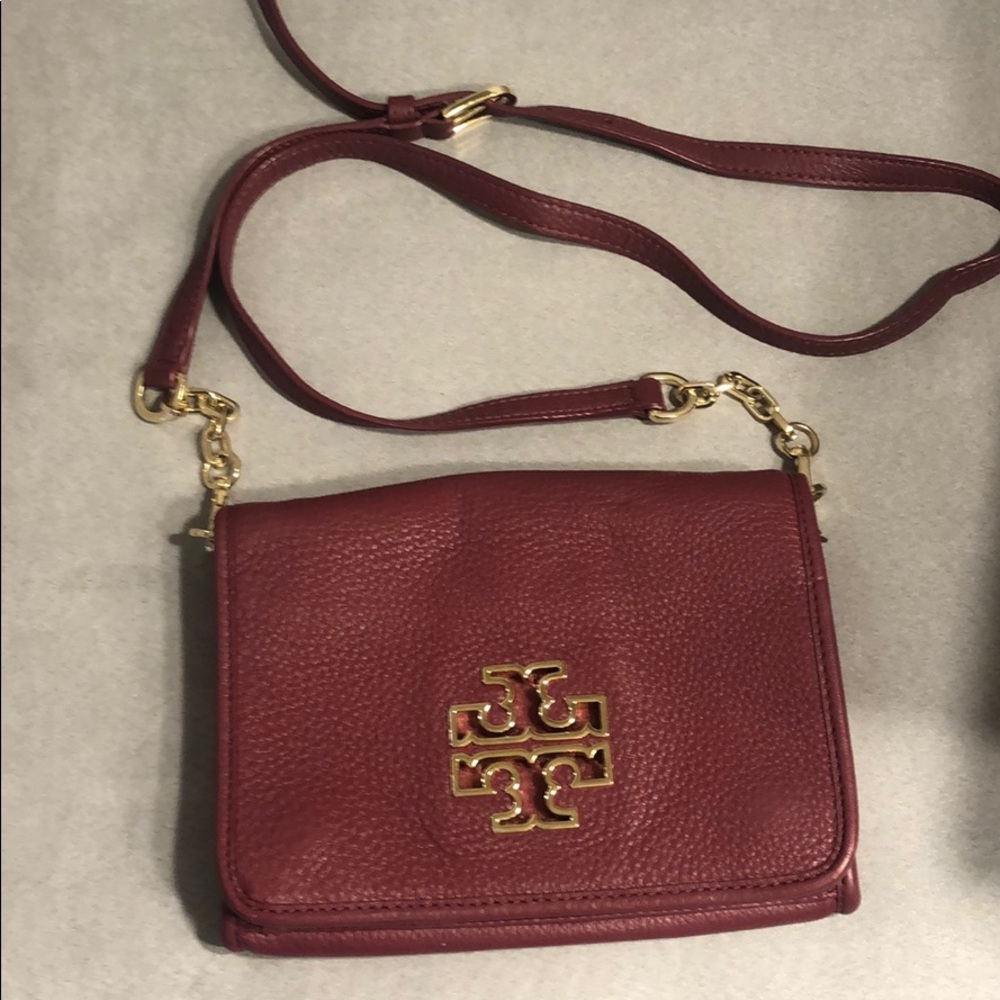 Tory Burch Wine Crossbody Bag
